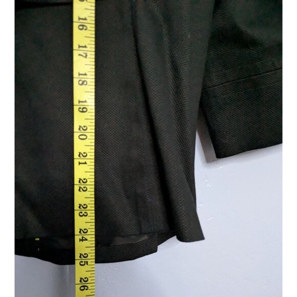 East 5th Womens Black Jacket Size 1X Button-Front 3/4 Sleeves Textured Finish - Picture 14 of 16